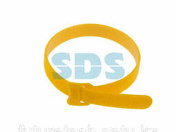 Хомут–липучка многоразовый 320х14 мм, желтый (упак. 12. ..