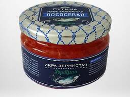 Икра красная лососевая зернистая "Путина" (горбуша) ст/б 240 гр