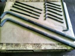 Болты фундаментные тип 1.1 изогнутые