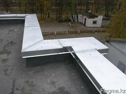 Изготовление парапетов из жести и полимера