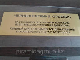 Изготовление табличек из пластика