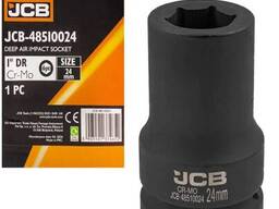 JCB Головка ударная глубокая 1, 24мм (6гр.) 60621 JCB-48510024 JCB-48510024