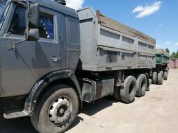 КамАЗ самосвал с прицепом