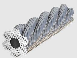 Канат ГОСТ 3081-80 D= 6,4-45,5 мм, Покрытие: оцинкованный; светлый; черный в Павлодаре