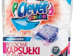 Капсулы Clever Color ДЛЯ Стирки Clovin Универсальные Порошковые 30 ШТ