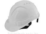 Каска защитная с храповым механизмом, Европласт, белая. .. - фото 2