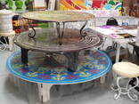 Казахский стол / национальные столы круглые с УФ фотопечатью - photo 6