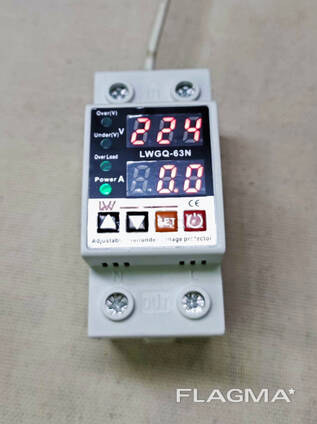 Реле защиты напряжения и тока 63А DIN — надежная защита электросети