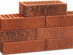 Кирпич облицовочный красный одинарный Графит Кварц М-150 Воротынск