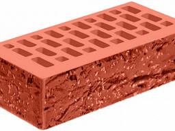 Кирпич облицовочный красный одинарный винтаж М-175 Голицыно