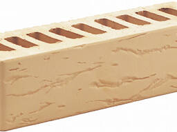 Кирпич облицовочный слоновая кость евро Береста