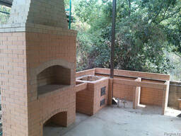 Кладка барбекю из кирпича