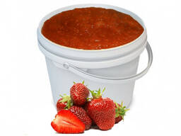 Клубника. Начинка с кусочками клубничная термостабильная