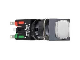 Кнопка 16мм 12-24В белая квадратная с подсветкой XB6CW1B1B Schneider Electric