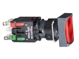 Кнопка красная с подсветкой квадратная XB6DF4B5B Schneider Electric