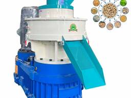 Кольцевая грануляторная мельница биомассы для производства гранул.