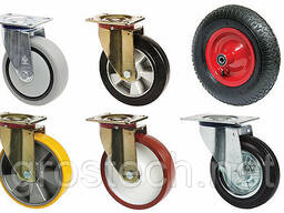 Колеса/ролики для тележек, штабелеров, погрузчиков, вышек, т