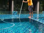 Комплект ручной пылесос 11-2,4 для ухода за бассейном (Сачок, щетка, шланг 11. .. - фото 1