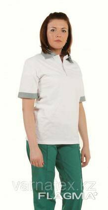 Комплект женский - футболка поло брюки