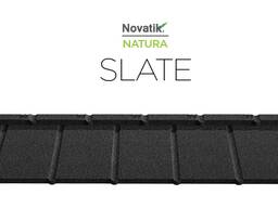 Композитная черепица Novatik Natura Slate Dark Moon (Черный)