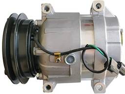 Компрессор кондиционера на экскаватор Hyundai R140W.
