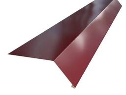 Конек кровельный Разм: 150х150…, Дл: 1-3 м, Вид: фигурный…, Матер: сталь в Актобе