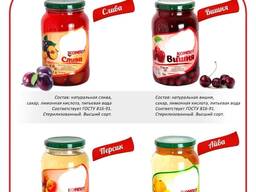 Консервированные фрукты и ягоды