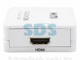 Конвертер VGA + Стерео 3,5 мм на HDMI, пластик, белый Rexant - фото 3