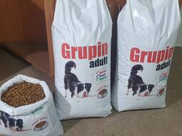 Корм для взрослых собак Grupin adult мясное ассорти 13 кг