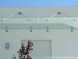 Козырьки и навесы из стекла - фото 3