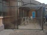 Козырьки, навесы, входные группы, теплицы из поликарбоната - фото 2