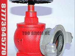 Кран пожарный угловой чугунный D50 Китай