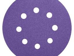 Круглый абразивный циркониевый шлифовальный лист 150мм, P40x2, P60x2, P80x3, P120x3, 10шт.