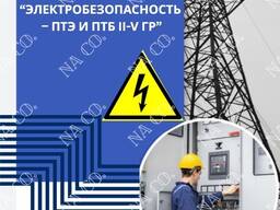 Курс Электробезопасность 2,3,4,5 группа удостоверение