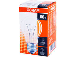 Лампа накаливания OSRAM 60W, лампочка топ качество