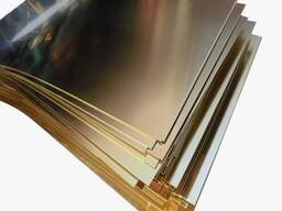 Латунный лист Раскр. : 0.6х1.5; 0.6хL… мм, Толщ. : 0,05-200 мм, Марка: Л62м… в Шымкенте