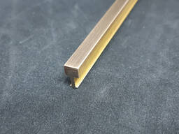 Латунный профиль Размер1= 8-60 мм, Размер2= 6-50 мм, Размер3= 8-10 мм в Костанае