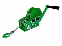 Лебедка ручная барабанная Hitch HW 1350, 1350 кг, канат 10 м