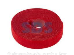 Лента-липучка многоразовая 5 м х 20 мм, красная (1 шт. ). ..