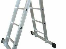 Лестница 2-х секционная алюминиевая шарнирная 
2*4