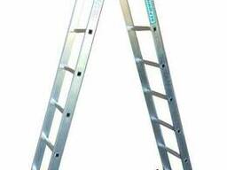 Лестница 2-х секционная алюминиевая шарнирная 
2*8