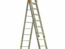 Лестница 3-х секционная алюминиевая 3*14