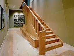 Лестница на заказ, Изготовление лестниц, Лестница Астана. Деревянная лестница