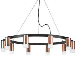 LR0203001 Подвесной светильник Rullo 10х50W GU10 Черный/МЕДЬ (571020+214430-10+202431-10)