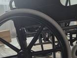 Лёгкая инвалидная коляска для дома, новая, алюминиевая - фото 3