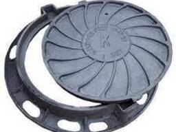 Люк тротуарный чугунный легкого типа Л