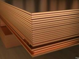 Медный лист М1Т 2.0х600х1500 мм.