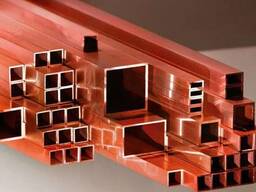Медный профиль s= 1 мм, Размер1: 18-12 мм, Размер2: 10-30 мм, Размер3: 8-10 мм в Костанае