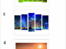 Модульные картины из стекла