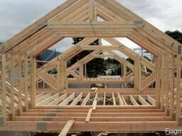 Монтаж стропильной системы КМ